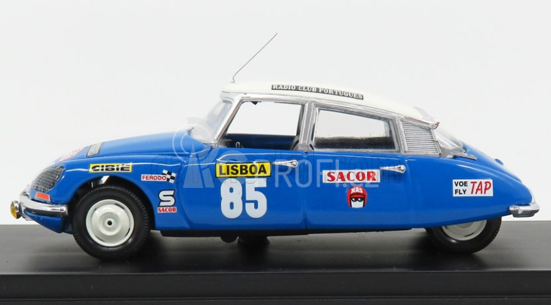 Rio-models Citroen Ds21 N 85 Winner Rally Portugal 1969 Romaozinho - Jocames 1:43 Modrá Bílá