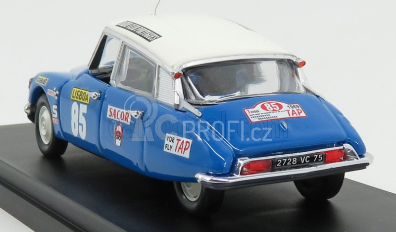 Rio-models Citroen Ds21 N 85 Winner Rally Portugal 1969 Romaozinho - Jocames 1:43 Modrá Bílá