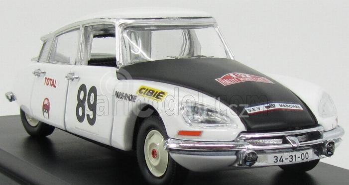 Rio-models Citroen Ds21 N 89 Rally Montecarlo 1970 Marcus - Bryde - Braein 1:43 Bílá Černá