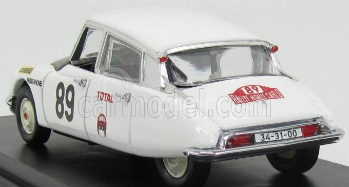 Rio-models Citroen Ds21 N 89 Rally Montecarlo 1970 Marcus - Bryde - Braein 1:43 Bílá Černá