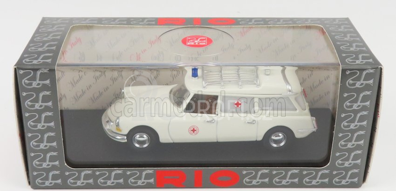 Rio-models Citroen Id19 Break C.r.i. Croce Rossa Italiana 1958 - Ambulance 1:43 Bílá
