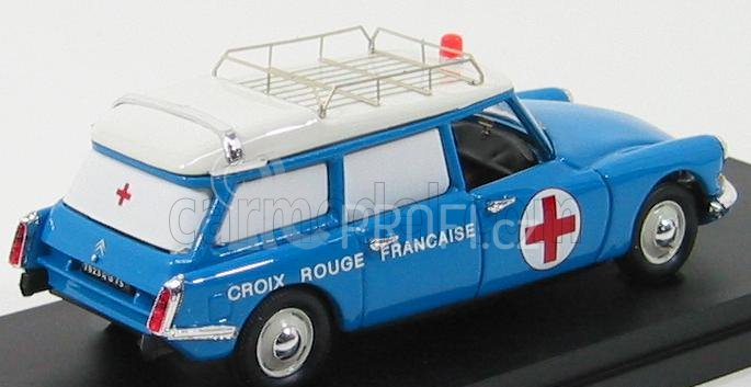 Rio-models Citroen Id19 Break Croix Rouge 1958 - Ambulance 1:43 Bluette White