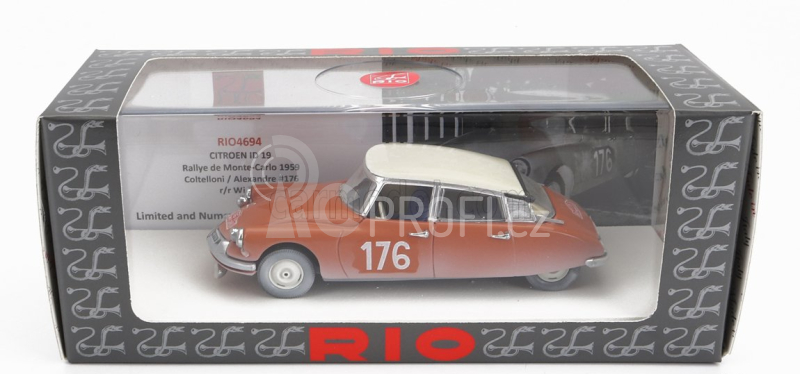 Rio-models Citroen Id19 N 176 Winner Rally Montecarlo 1959 P.coltelloni - P.alexandre 1:43 Red