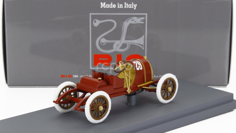 Rio-models CMN First Race Enzo Ferrari - Costruzioni Meccaniche Nazionali 15/20 Hp N 29 Parma-poggio Di Berceto 1919 1:43 Red
