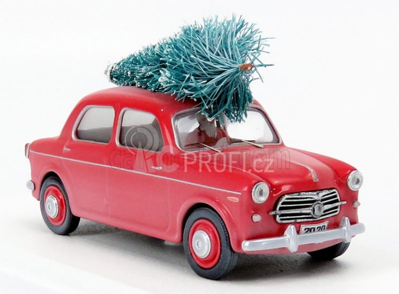 Rio-models Fiat 1100/103 1954 - Christmas Edition 2020 - Con Babbo Natale - With Figure Santa Claus 1:43 Red