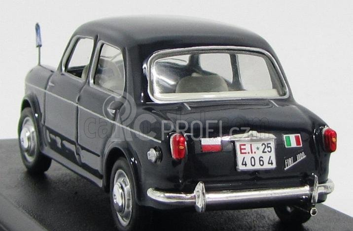 Rio-models Fiat 1100 103tv Esercito Italiano 1955 Auto Del Generale - Military Command Car 1:43 Black