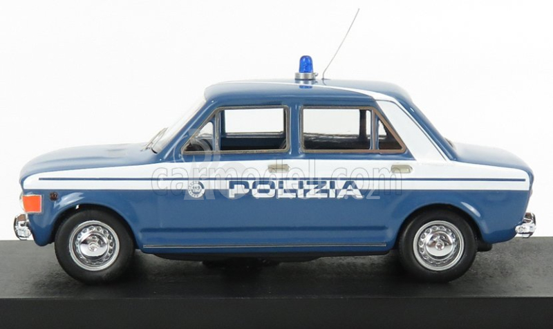 Rio-models Fiat 128 4 Porte Polizia Stradale 1970 1:43 Světle Modrá Bílá
