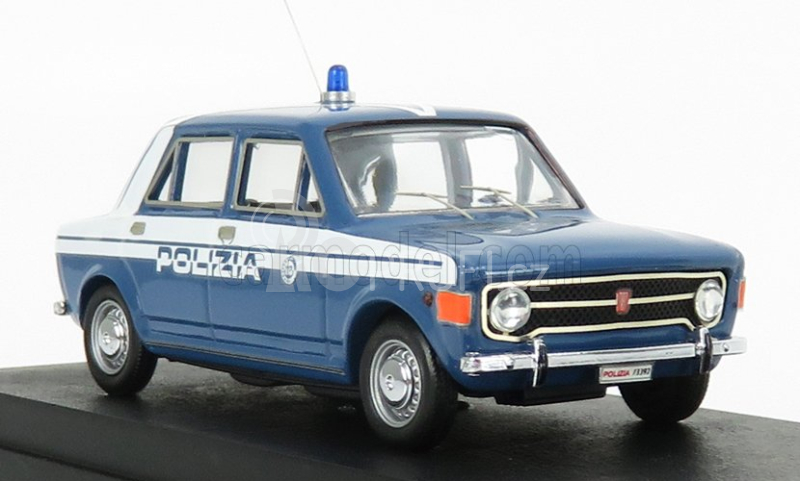 Rio-models Fiat 128 4 Porte Polizia Stradale 1970 1:43 Světle Modrá Bílá