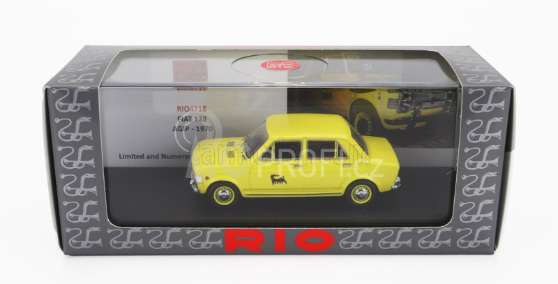 Rio-models Fiat 128 Agip 1970 1:43 Žlutá