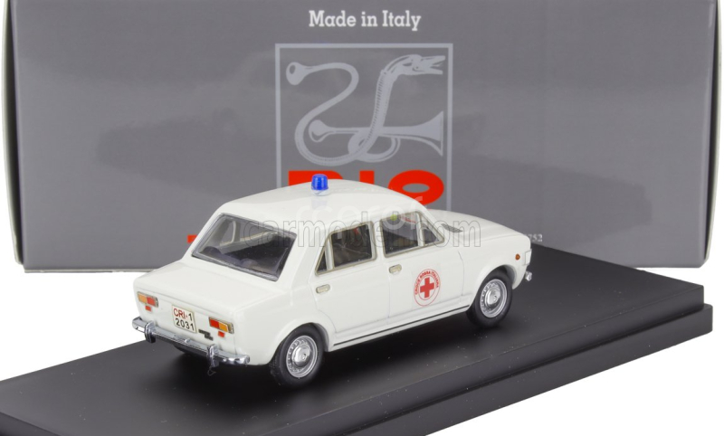 Rio-models Fiat 128 C.r.i. Croce Rossa Italiana Ambulance 1970 1:43 Bílá