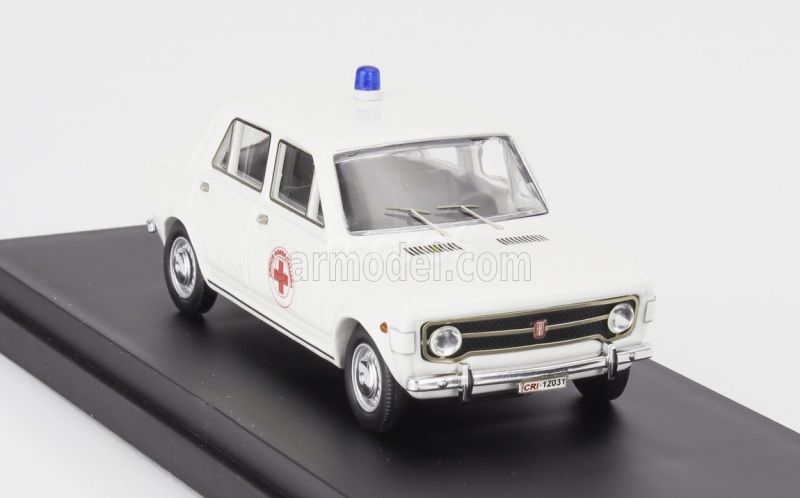 Rio-models Fiat 128 C.r.i. Croce Rossa Italiana Ambulance 1970 1:43 Bílá