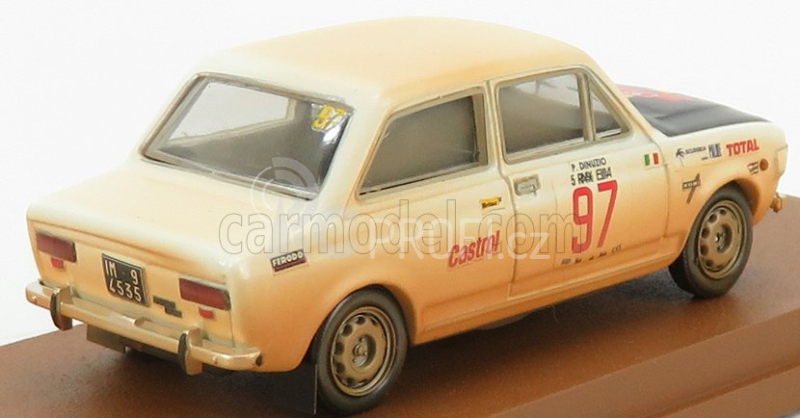 Rio-models Fiat 128 N 97 Rally Isola D'elba 1972 M.avenoso - P.dinunzio 1:43 Bílé Bahno