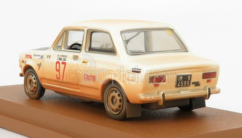 Rio-models Fiat 128 N 97 Rally Isola D'elba 1972 M.avenoso - P.dinunzio 1:43 Bílé Bahno