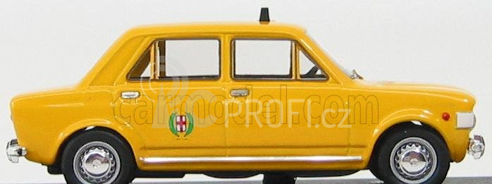 Rio-models Fiat 128 Taxi Milano 1971 - 4 Porte - 4 Doors 1:43 Žlutá