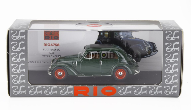 Rio-models Fiat 1500 6c 1935 1:43 Zelená