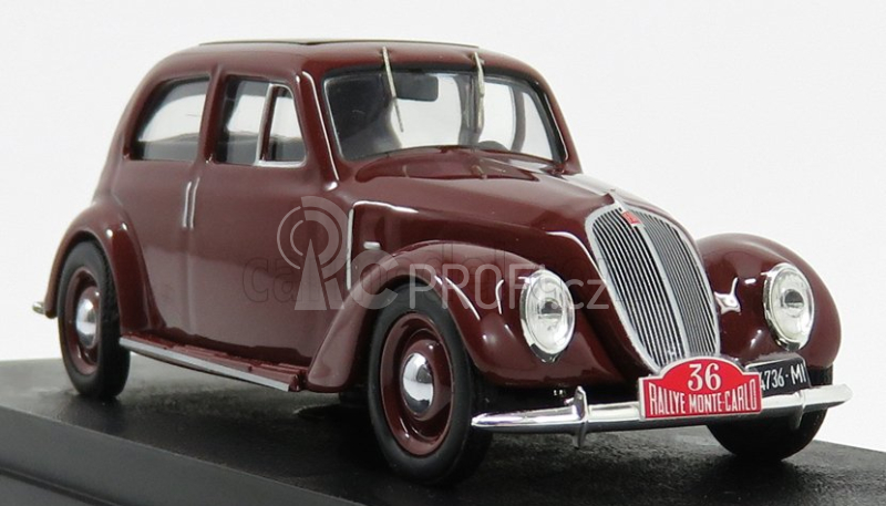Rio-models Fiat 1500 6c N 36 Rally Montecarlo 1937 Gigi Villoresi 1:43 Tmavě Červená