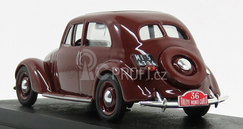 Rio-models Fiat 1500 6c N 36 Rally Montecarlo 1937 Gigi Villoresi 1:43 Tmavě Červená