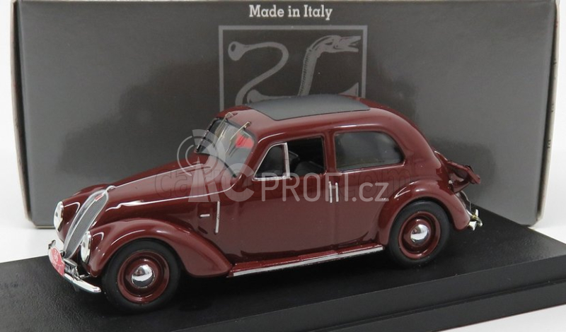 Rio-models Fiat 1500 6c N 36 Rally Montecarlo 1937 Gigi Villoresi 1:43 Tmavě Červená