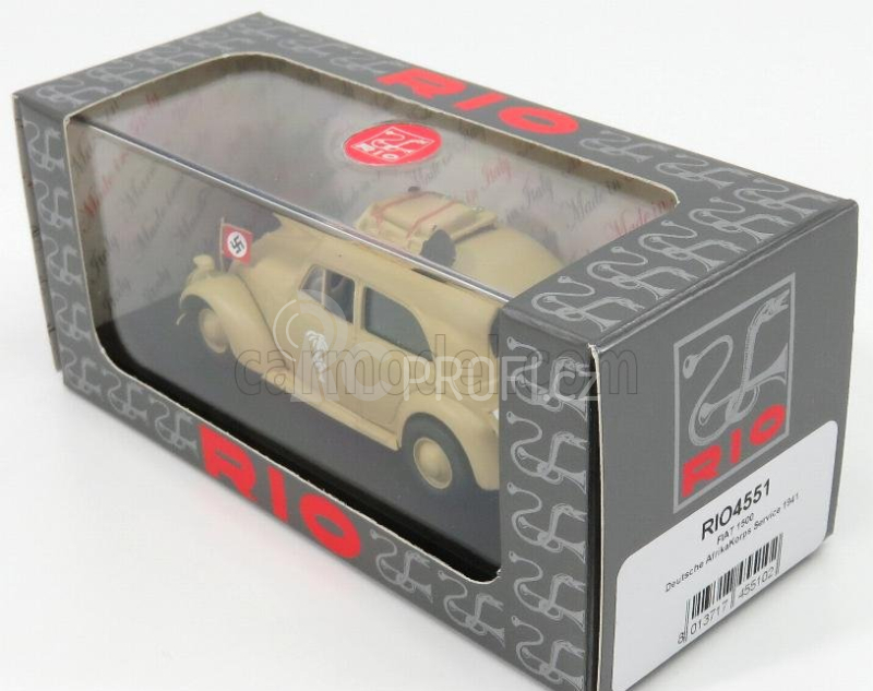 Rio-models Fiat 1500 Deutsche Afrika Korps Service 1941 1:43 Žlutá Vojenská
