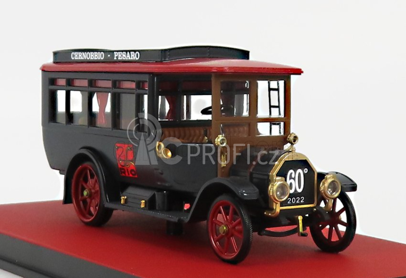 Rio-models Fiat 18bl Autobus 1922 - 60th Anniverasary Rio-models 1962-2022 1:43 Černá Červená