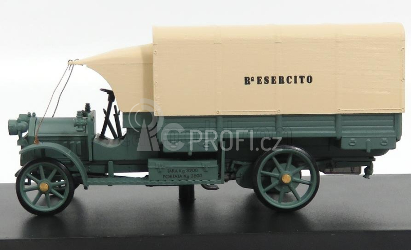 Rio-models Fiat 18bl Truck Esercito Italiano 1918 1:43 Zelený Krém