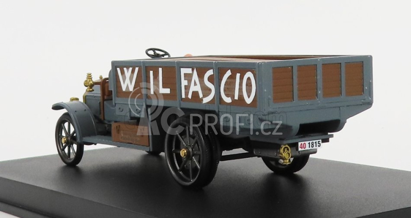 Rio-models Fiat 18bl Truck - W Il Fascio - La Marcia Su Roma 22 Ottobre 1922 With Figures 1:43 Vojenská Šedá