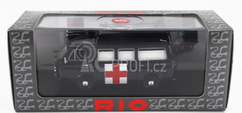 Rio-models Fiat 238 Ambulanza Carabinieri 1970 1:43 Tmavě Modrá