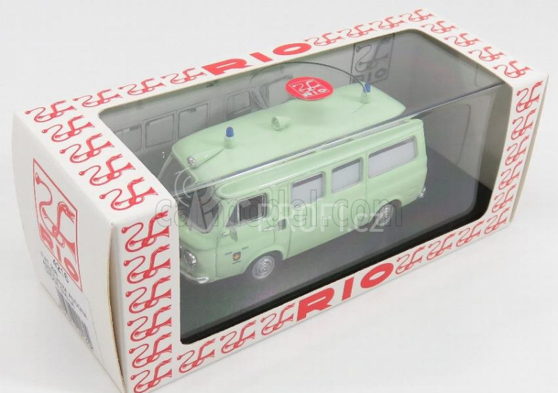 Rio-models Fiat 238 Ambulanza Croce Gialla Ancona 1970 1:43 Světle Zelená