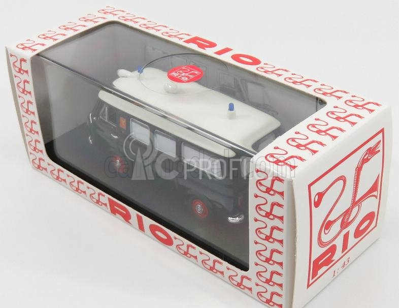 Rio-models Fiat 238 Ambulanza Falk Danimarca 1970 1:43 Bílá
