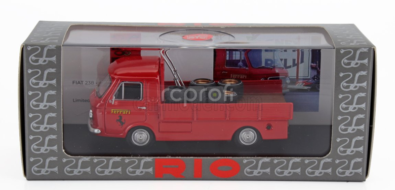 Rio-models Fiat 238 Truck Assistenza F1 Scuderia Ferrari 1970 1:43 Red