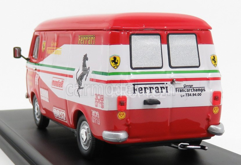 Rio-models Fiat 238 Van Assistance Ferrari Francorchamps 1972 1:43 Červená Bílá