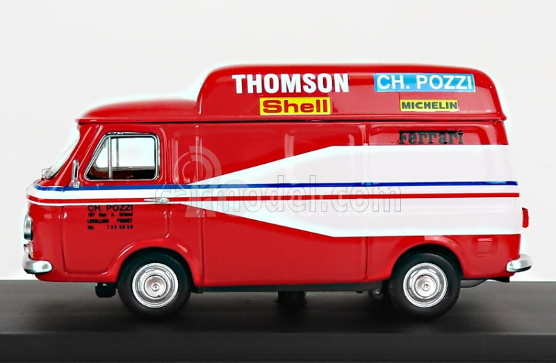 Rio-models Fiat 238 Van Assistenza Corse Ferrari Ch Pozzi 24h Le Mans 1978 1:43 Červená Bílá
