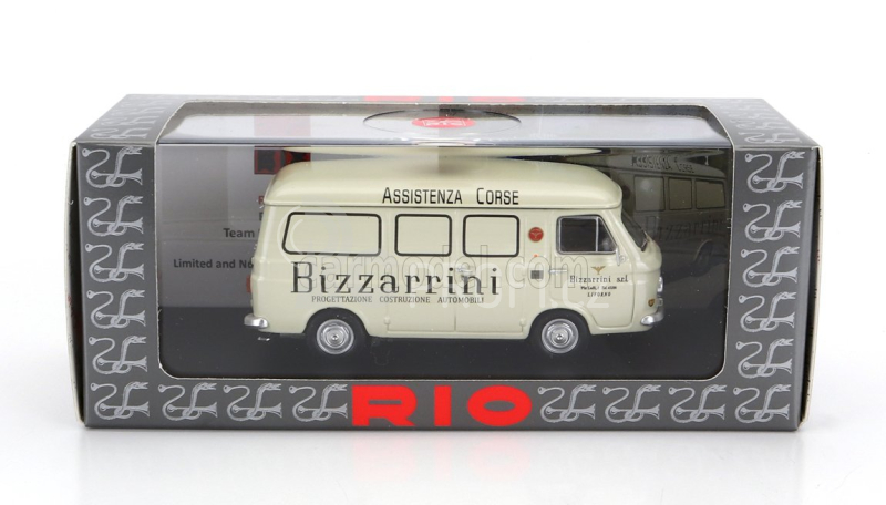 Rio-models Fiat 238 Van Assistenza Corse Team Bizzarrini 1967 1:43 Beige