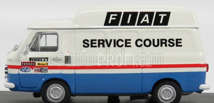 Rio-models Fiat 238 Van Assistenza France Fiat Service Course 1971 1:43 Bílá Modrá