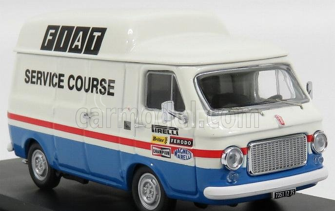 Rio-models Fiat 238 Van Assistenza France Fiat Service Course 1971 1:43 Bílá Modrá