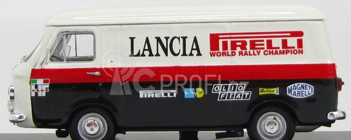 Rio-models Fiat 238 Van Assistenza Lancia Wrc 1970 1:43 Bílá Černá Červená