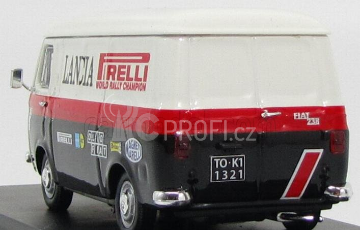 Rio-models Fiat 238 Van Assistenza Lancia Wrc 1970 1:43 Bílá Černá Červená