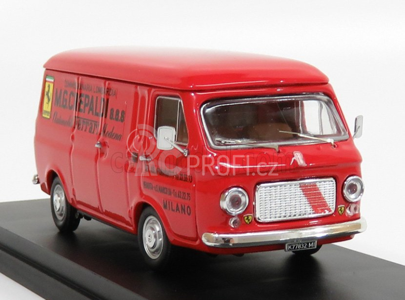 Rio-models Fiat 238 Van Commissionaria Lombardia M.g. Crepaldi Automodelli Ferrari Modena 1976 1:43 Red