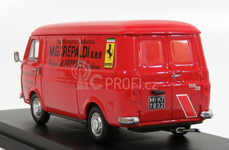 Rio-models Fiat 238 Van Commissionaria Lombardia M.g. Crepaldi Automodelli Ferrari Modena 1976 1:43 Red