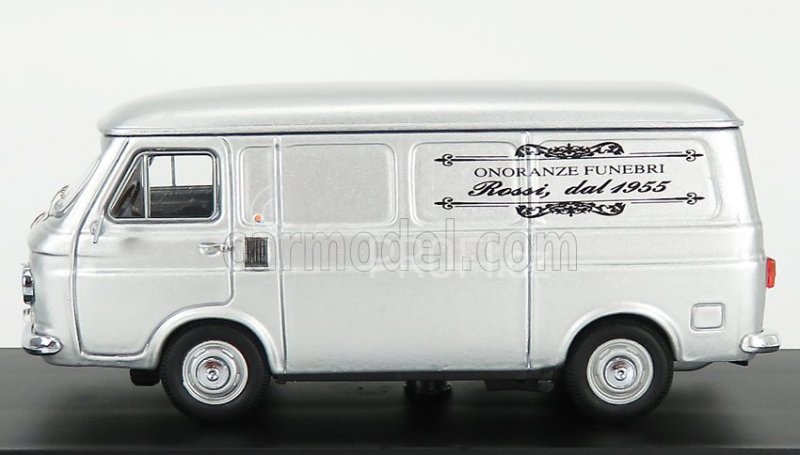 Rio-models Fiat 238 Van Onoranze Funebri Rossi 1972 - Hearse - Carro Funebre - Funeral Car 1:43 Silver Grey
