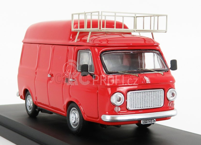 Rio-models Fiat 238 Van Tetto Alto Con Portapacchi 1965 - High Roof With Rack 1:43 Red