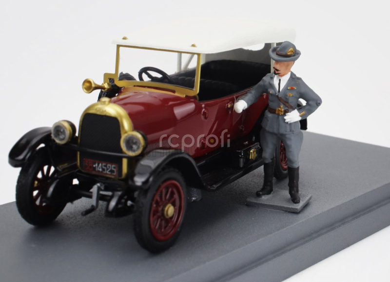 Rio-models Fiat 501 Fiume 1919 With Gabriele D'annunzio Figure 1:43 Červená Černá