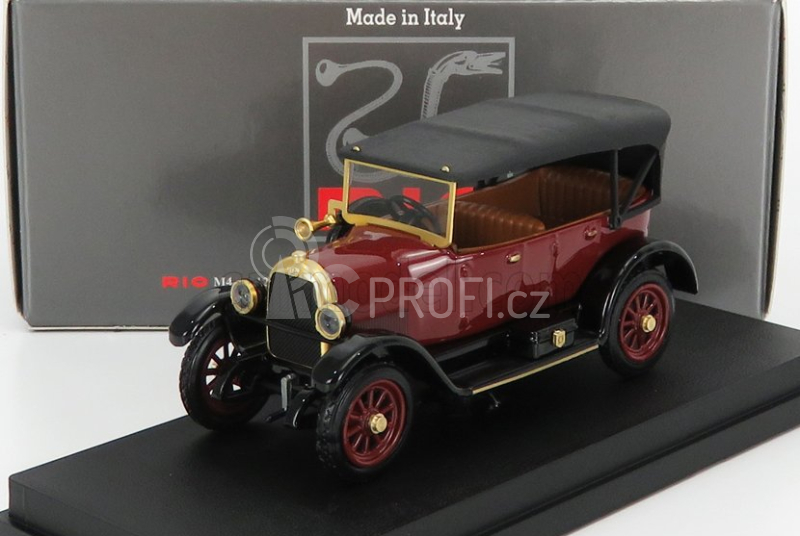 Rio-models Fiat 501 Sport Cabriolet Closed 1919 1:43 Bordeaux