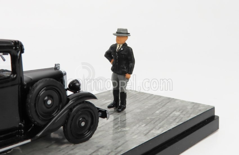 Rio-models Fiat 508 Balilla 1932 - Presentazione A Villa Torlonia Roma - Presentation With Mussolini Figure 1:43 Black