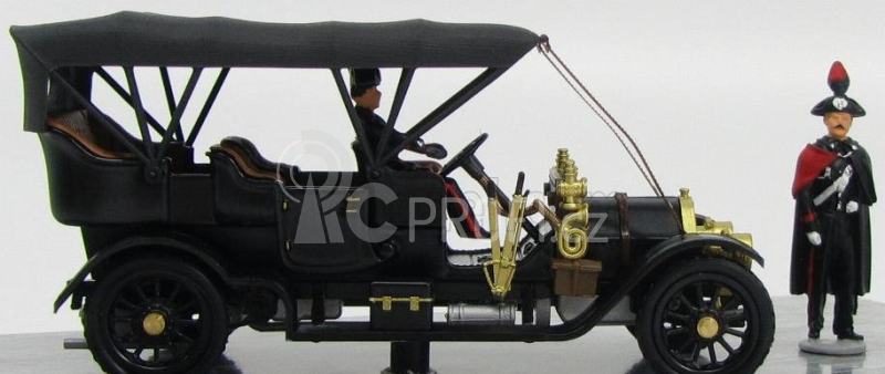 Rio-models Fiat 60cv 200th Anniversary Carabinieri With 2 Figures 1905 1:43 Black