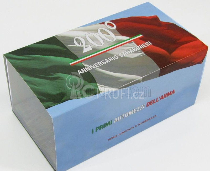 Rio-models Fiat 60cv 200th Anniversary Carabinieri With 2 Figures 1905 1:43 Black
