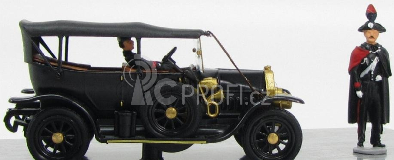 Rio-models Fiat Zero 200th Anniversary Carabinieri With 2 Figures 1906 1:43 Black