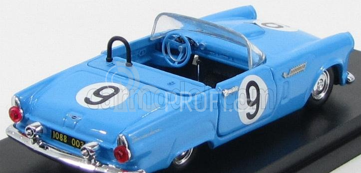 Rio-models Ford usa Thunderbird Cabriolet N 9 Sebring 1955 Scher - Davis 1:43 Světle Modrá