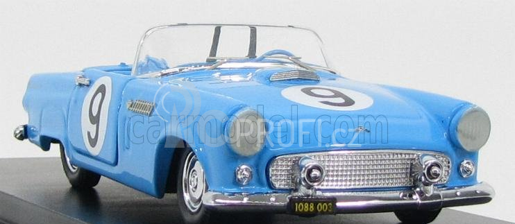 Rio-models Ford usa Thunderbird Cabriolet N 9 Sebring 1955 Scher - Davis 1:43 Světle Modrá