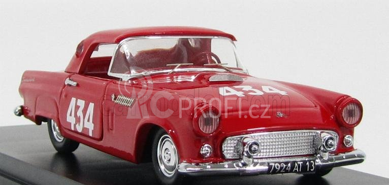 Rio-models Ford usa Thunderbird Coupe N 434 Mille Miglia 1957 Smadsa - Raselli 1:43 Red